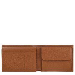 Le Foulonné Wallet , Caramel - Leather