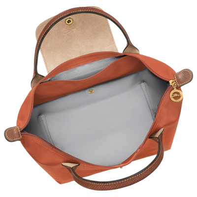 Le Pliage Original 手提包 S , 磚紅色 - 再生帆布