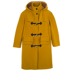 Duffle Coat , Nutmeg - Double-faced wool cloth