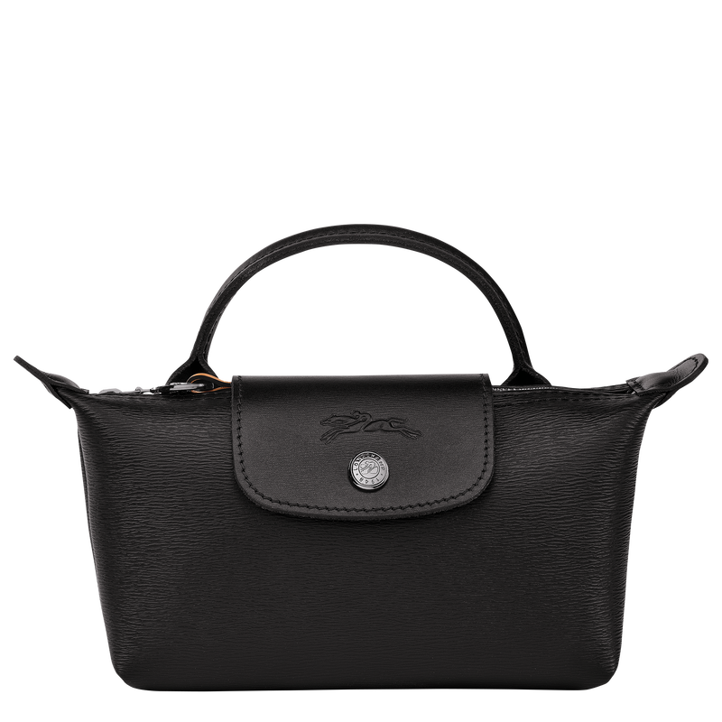 Le Pliage City Pouch with handle , Black - Canvas  - View 1 of 5