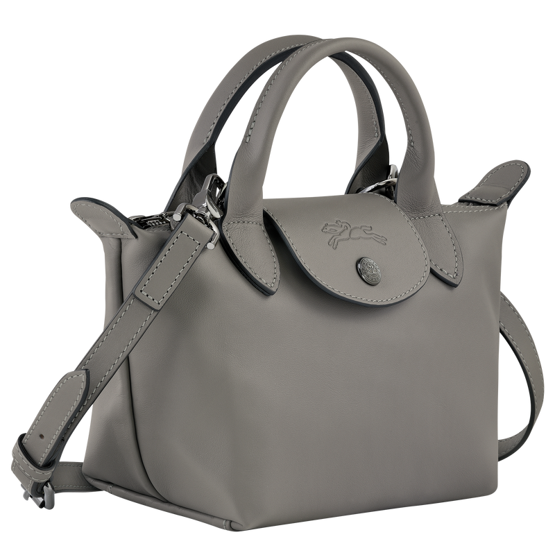 Dark grey longchamp deals bag