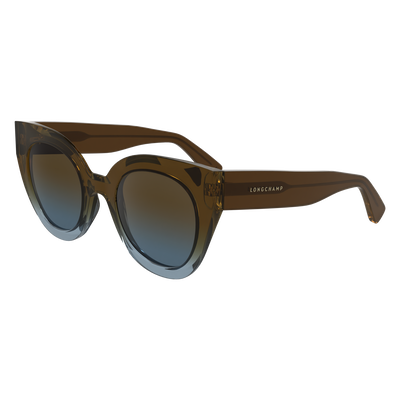 null Sunglasses, Brown/Azure