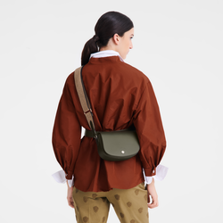Épure S Crossbody bag , Khaki - Leather