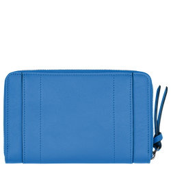 Geldbörse Longchamp 3D , Leder - Kobaltblau