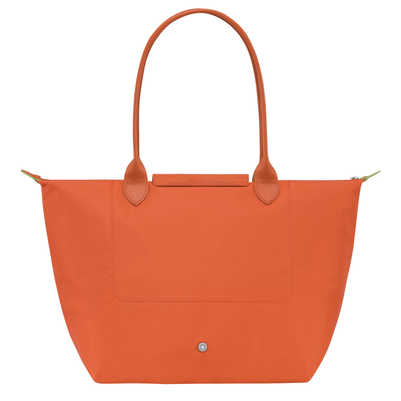 Le Pliage Green L Tote bag , Carot - Recycled canvas  - View 4 of 6