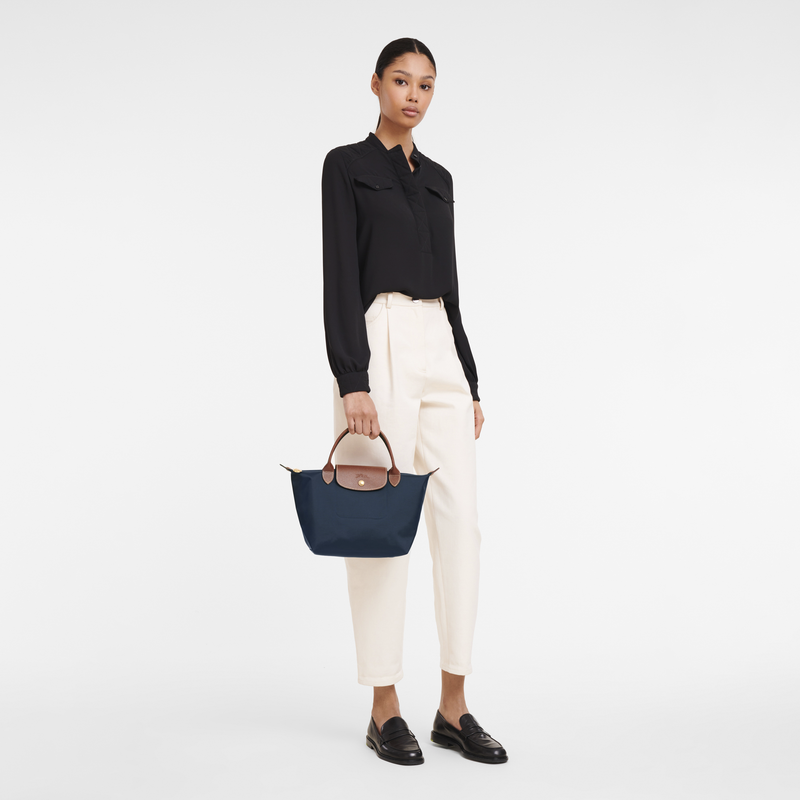 Le Pliage Original S Handbag Navy Recycled canvas Longchamp GB