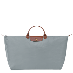 Le Pliage Original M Travel bag , Steel - Recycled canvas