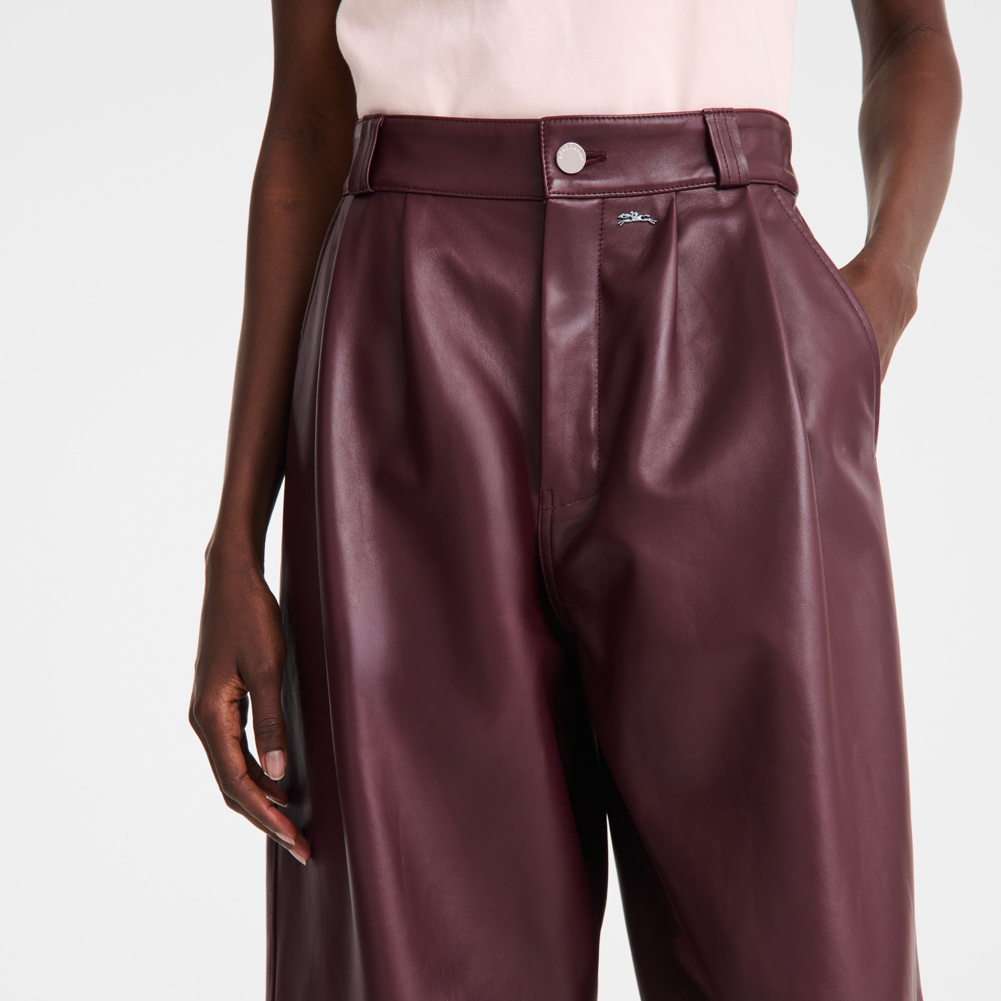 null Trousers, Burgundy