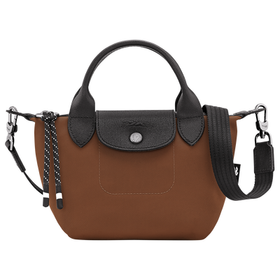 Handtasche XS Le Pliage Energy , Recyceltes Canvas - Schokobraun