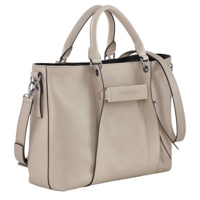 Longchamp 3D Tas met handgreep aan de bovenkant M, Klei