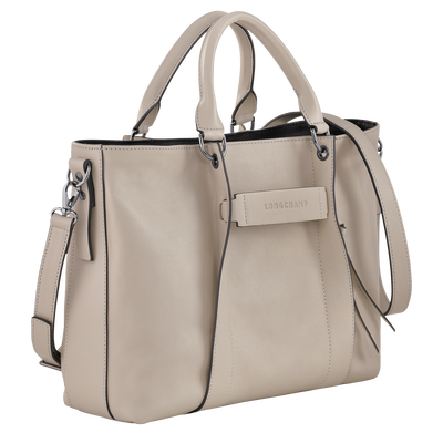 Longchamp 3D Tas met handgreep aan de bovenkant M, Klei
