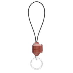 Fall/Winter 2023 Collection Key rings , Mahogany/White - Leather