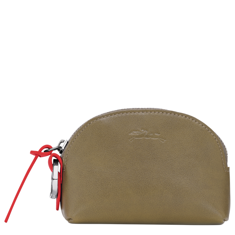 Portemonnaie Longchamp Pocket , Leder - Olivgrün  - Ansicht 1 von 2