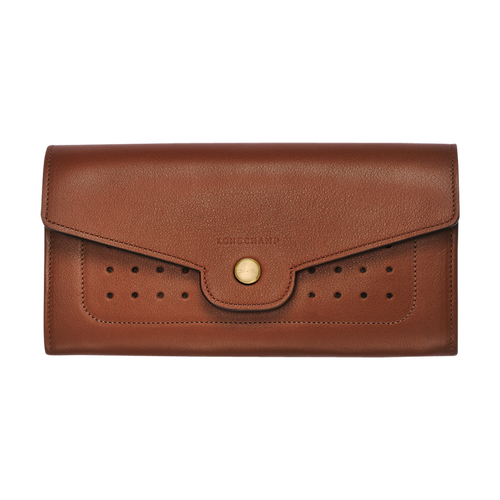 Portefeuille met klep, 504 Cognac Portefeuille met klep, 504 Cognac, hi-res