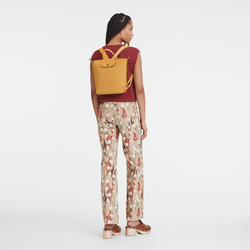 Le Pliage Xtra S Backpack , Apricot - Leather