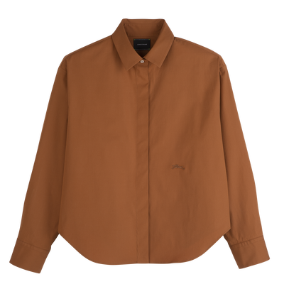 Shirt , Cashew - Popelin