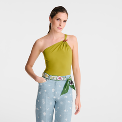 Pink and Green Headband , Laurel - Silk