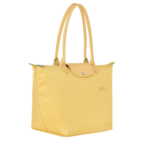 Le Pliage Green L Tote bag , Wheat - Recycled canvas - View 3 of 6