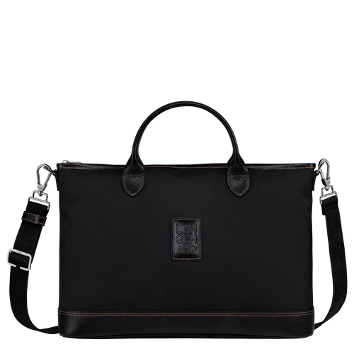 Boxford S Briefcase , Black - Recycled canvas - View 1 of  4