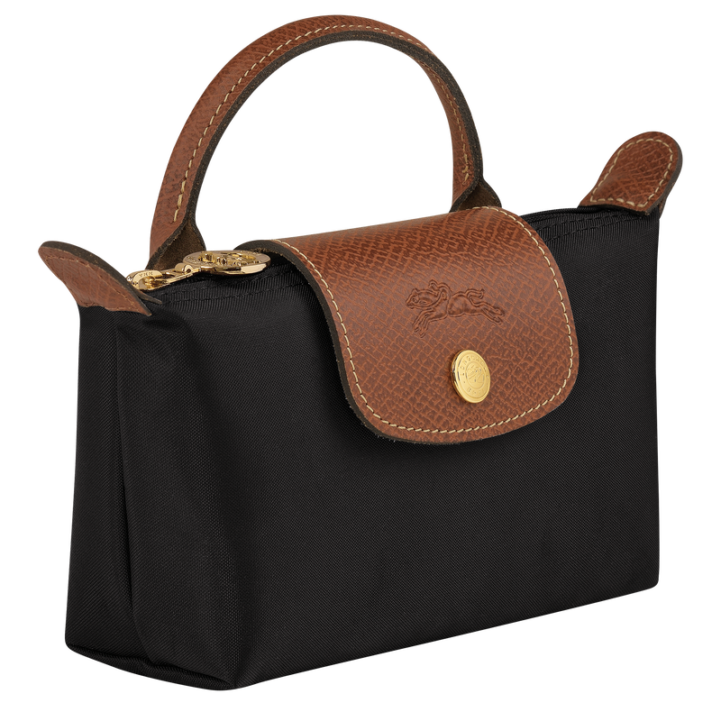 Le Pliage Original Tasje met handvat , Zwart - Gerecycled canvas  - Weergave 3 van  6