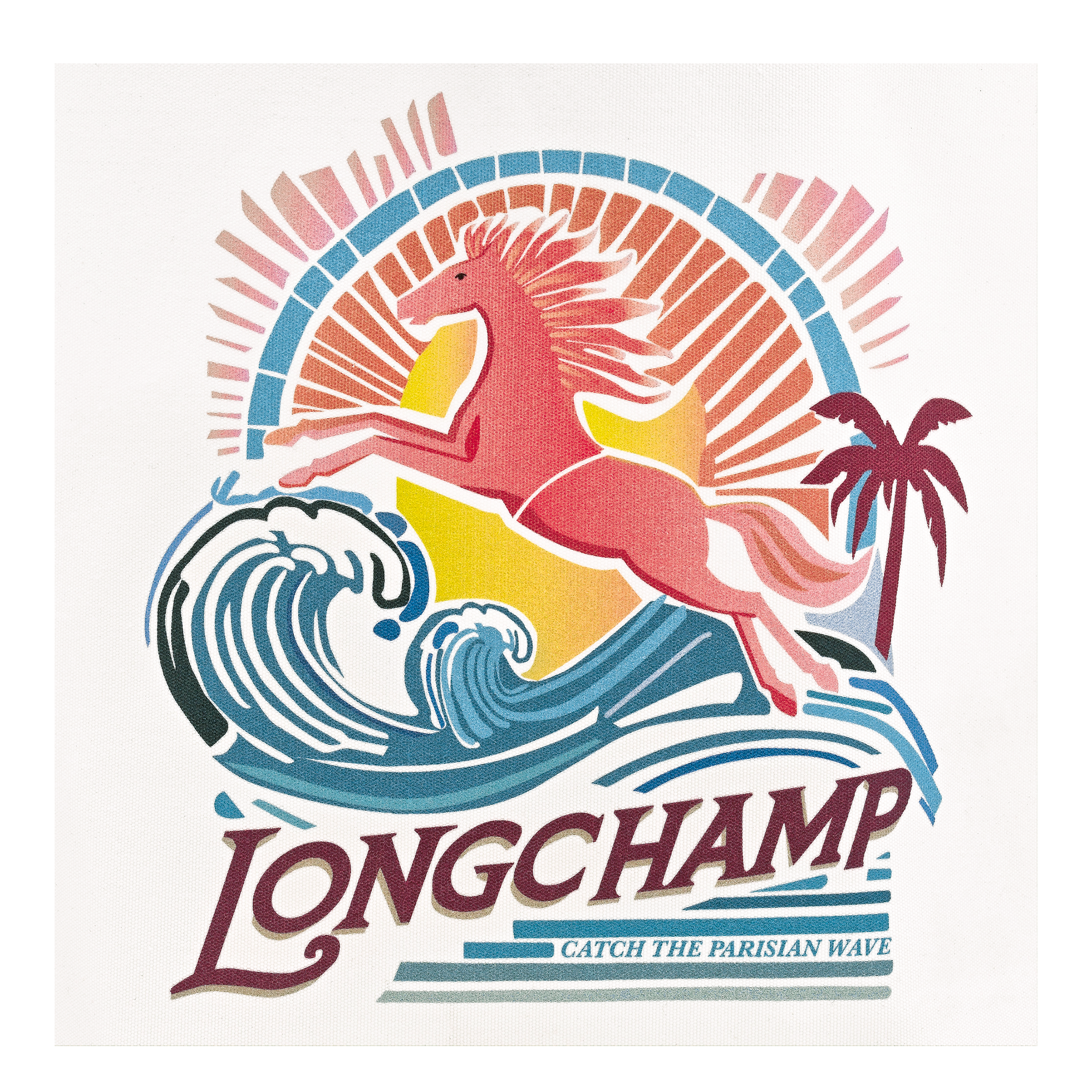 Le Pliage Collection Shopping bag M,  Arcobaleno