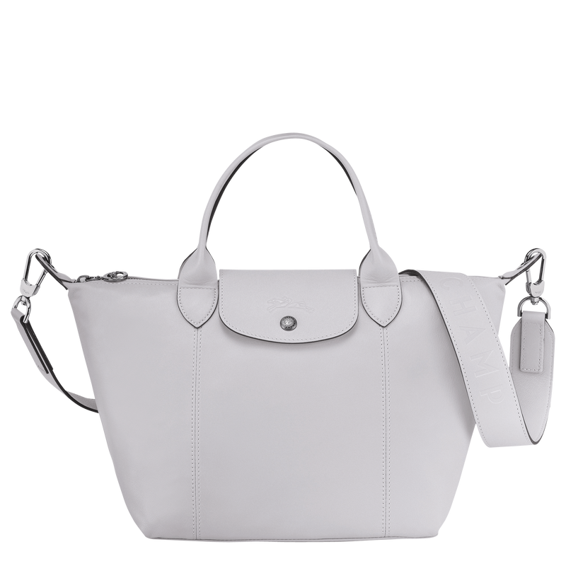 Top handle bag S Le Pliage Cuir Grey (L1512757263) Longchamp AU