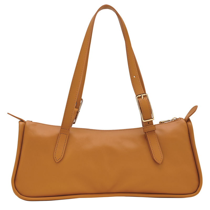 Sac port&eacute; &eacute;paule L Looong , Cuir - Caramel  - Vue 4 de 7