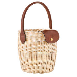 Longchamp Le Foulonné Small Bucket Bag in Natural