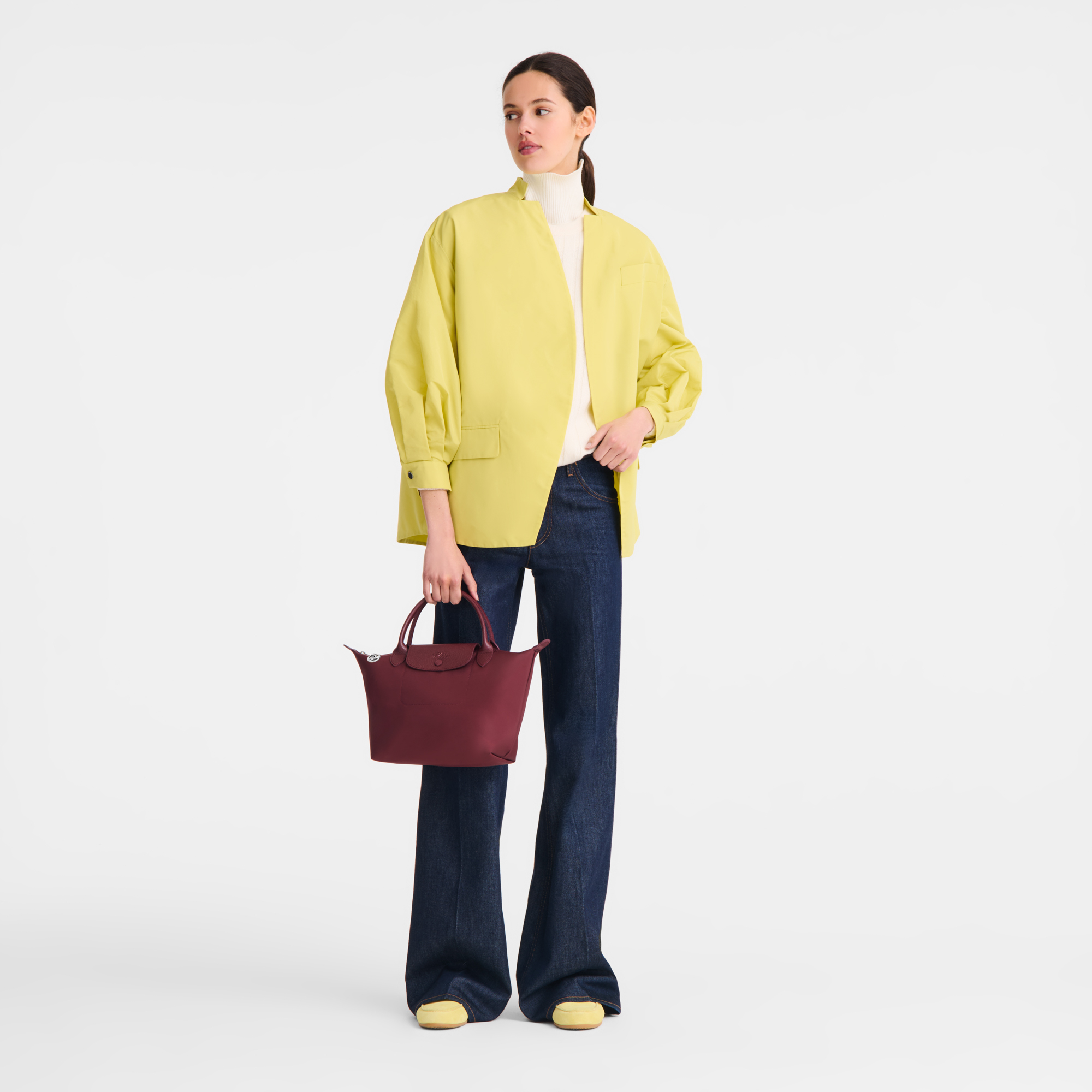 Le Pliage One Sac &agrave; main S, Bordeaux