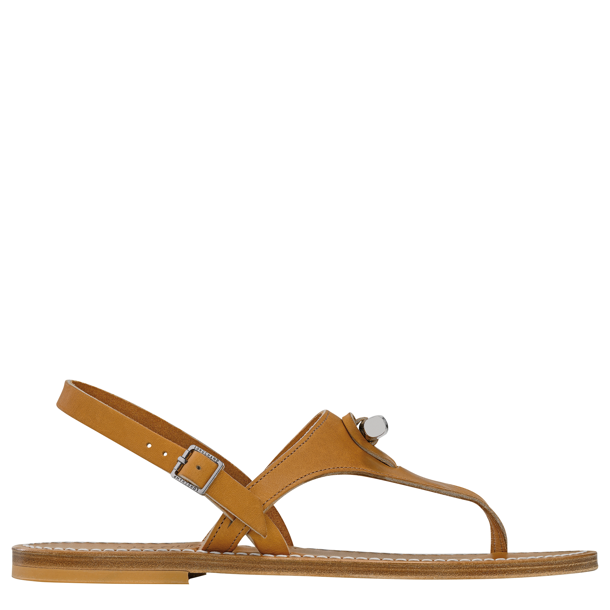 Longchamp x K.Jacques Sandals, Natural