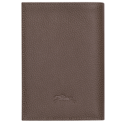 Le Foulonn&eacute; Passport cover , Taupe - Leather