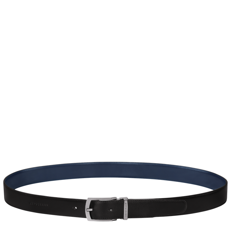 Delta Box Men's belt , Black/Navy - Leather  - View 1 of  5