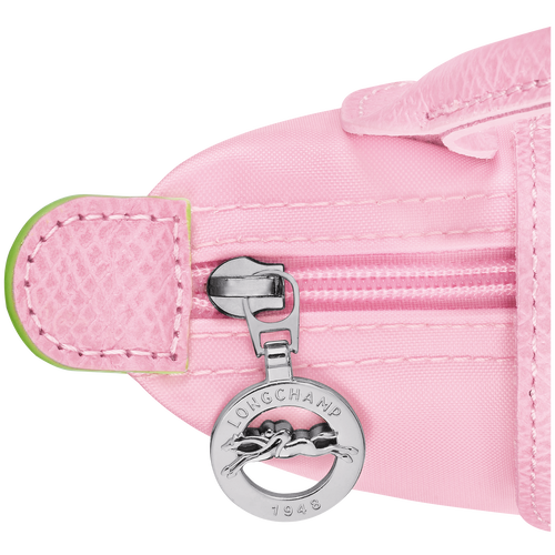 Le Pliage Green Pouch with handle , Pink - Recycled canvas - View 5 of 5