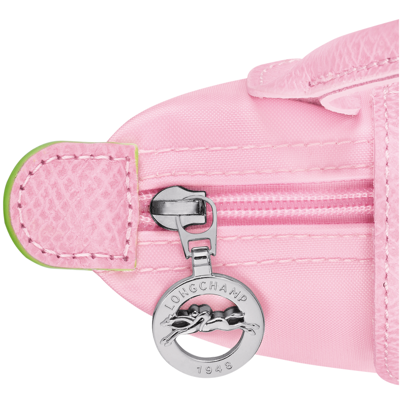 Le Pliage Green Pouch with handle , Pink - Recycled canvas  - View 5 of 5