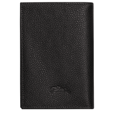 Reisepass-Etui Le Foulonn&eacute; , Leder - Schwarz