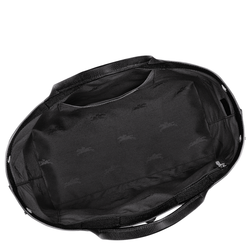 Borsa con manico L Le Roseau , Pelle - Nero  - View 5 of  6