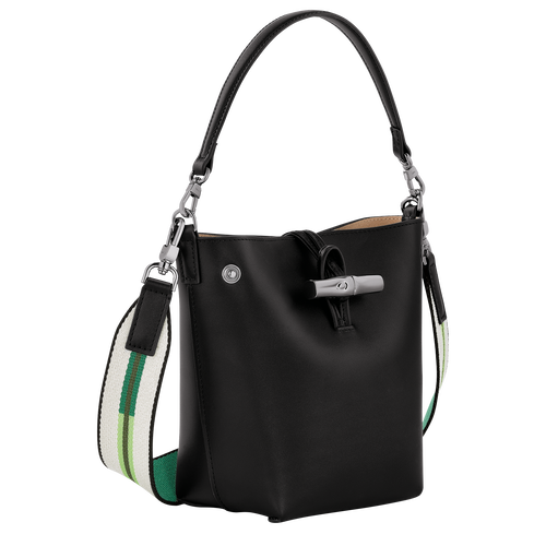 Le Roseau XS Bucket bag , Black - Leather - View 3 of  4