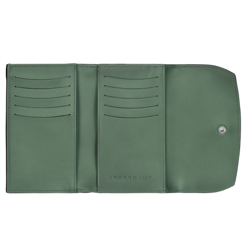 Le Roseau Wallet , Sage - Leather - View 2 of  2