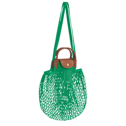 Longchamp Le Pliage Extra Small Filet Knit Shoulder Bag - Green