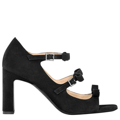 La Baronne Sandals , Black - Leather