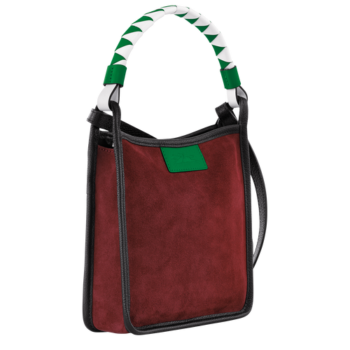 Le Foulonné S Crossbody bag , Mahogany - Leather - View 3 of 4