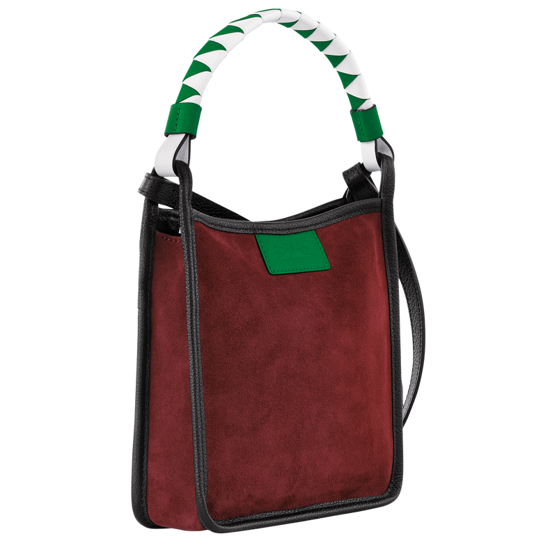 Le Foulonné S Crossbody bag , Mahogany - Leather  - View 3 of 4