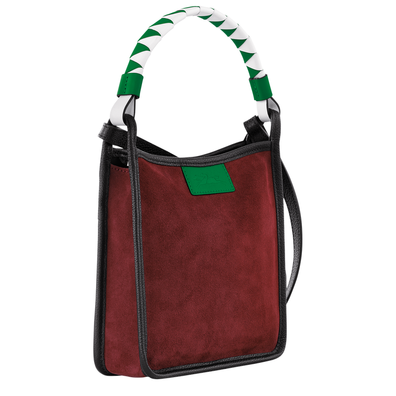 Le Foulonné S Crossbody bag , Mahogany - Leather  - View 3 of  4