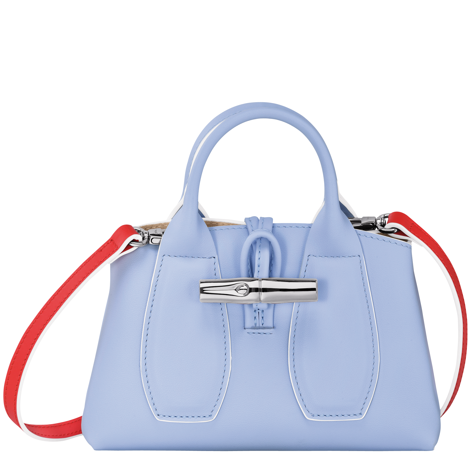 Longchamp Small Leather Roseau Cross-Body Bag