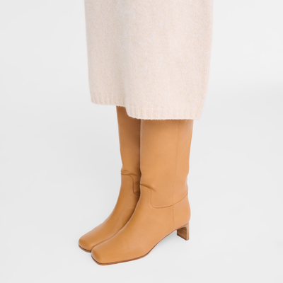 Absatzstiefel La Cavalière , Leder - Naturel