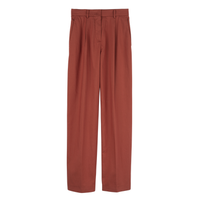 Trousers , Terracotta - Gabardine