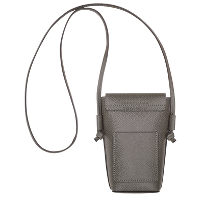 &Eacute;pure Custodia per cellulare con laccio in cuoio,  Tortora