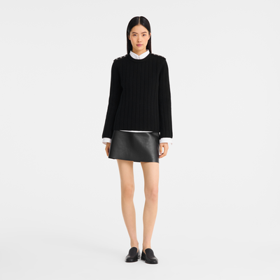 Sweater , Black - Knit