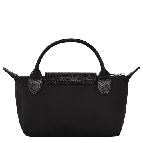 Longchamp x André Pouch with handle, Black