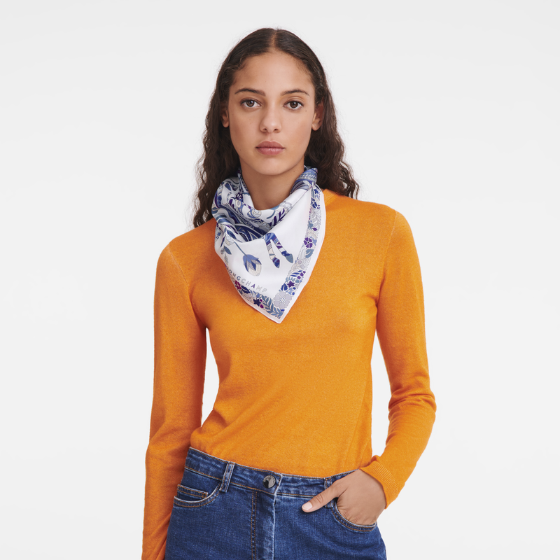 Blue silk scarf shop